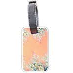 Peach Spring Frost On Flowers Fractal Luggage Tag (One Side) Front