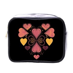 Love Collage Mini Travel Toiletry Bag (one Side) by whitemagnolia