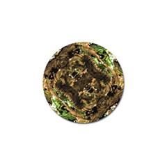 Artificial Tribal Jungle Print Golf Ball Marker 10 Pack