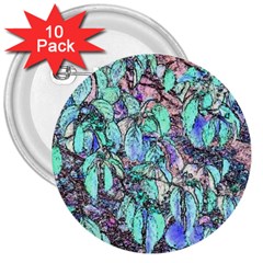 Colored Pencil Tree Leaves Drawing 3  Button (10 Pack) by LokisStuffnMore