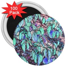 Colored Pencil Tree Leaves Drawing 3  Button Magnet (100 Pack) by LokisStuffnMore