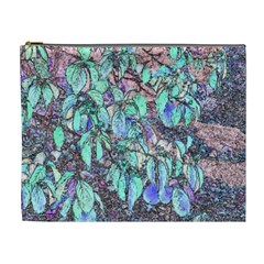 Colored Pencil Tree Leaves Drawing Cosmetic Bag (xl)