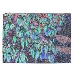 Colored Pencil Tree Leaves Drawing Cosmetic Bag (xxl) by LokisStuffnMore