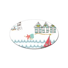 Summer Holiday Sticker 10 Pack (oval)