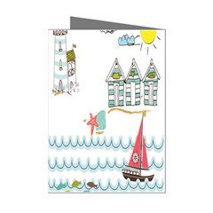 Summer Holiday Mini Greeting Card (8 Pack) by whitemagnolia