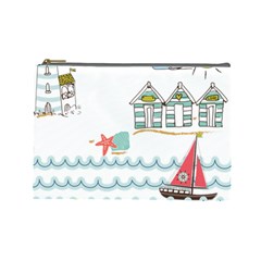 Summer Holiday Cosmetic Bag (large) by whitemagnolia