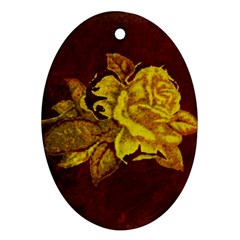 Rose Oval Ornament (two Sides) by ankasdesigns