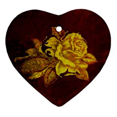 Rose Heart Ornament (two Sides)