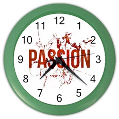 Passion And Lust Grunge Design Wall Clock (color)