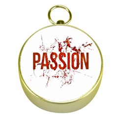 Passion And Lust Grunge Design Gold Compass