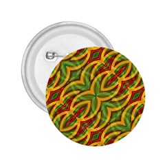 Tropical Colors Abstract Geometric Print 2 25  Button