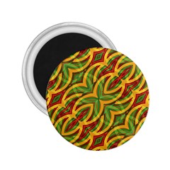 Tropical Colors Abstract Geometric Print 2 25  Button Magnet