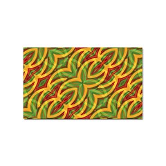 Tropical Colors Abstract Geometric Print Sticker 10 Pack (rectangle)