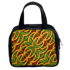 Tropical Colors Abstract Geometric Print Classic Handbag (two Sides) by dflcprints