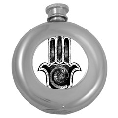 Hamsamusiceyebubblesz Hip Flask (round)