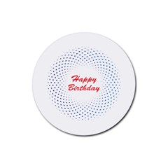 Halftone Circle With Squares Drink Coasters 4 Pack (round) by rizovdesign