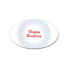 Halftone Circle With Squares Sticker 10 Pack (oval)