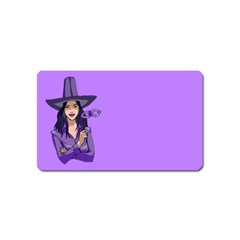 Purple Witch Magnet (name Card) by FunWithFibro