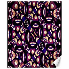 Colorful Tribal Pattern Print Canvas 16  X 20  (unframed)