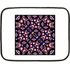 Colorful Tribal Pattern Print Mini Fleece Blanket (two Sided) by dflcprints