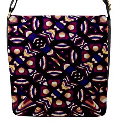 Colorful Tribal Pattern Print Flap Closure Messenger Bag (small)