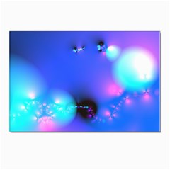 Love In Action, Pink, Purple, Blue Heartbeat 10000x7500 Postcard 4 x 6  (10 Pack)