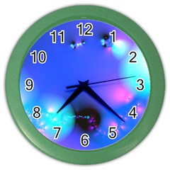 Love In Action, Pink, Purple, Blue Heartbeat 10000x7500 Wall Clock (Color)