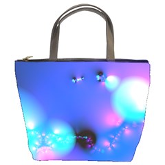 Love In Action, Pink, Purple, Blue Heartbeat 10000x7500 Bucket Handbag