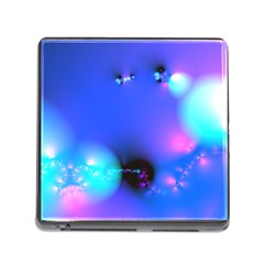 Love In Action, Pink, Purple, Blue Heartbeat 10000x7500 Memory Card Reader with Storage (Square)