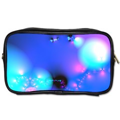 Love In Action, Pink, Purple, Blue Heartbeat 10000x7500 Travel Toiletry Bag (Two Sides)