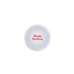 Halftone Circle With Squares 1  Mini Button Magnet by rizovdesign