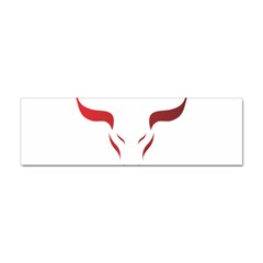 Stylized Symbol Red Bull Icon Design Bumper Sticker 10 Pack by rizovdesign