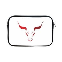 Stylized Symbol Red Bull Icon Design Apple Ipad Mini Zippered Sleeve by rizovdesign