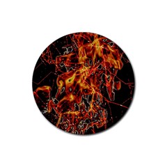 On Fire Drink Coasters 4 Pack (round)