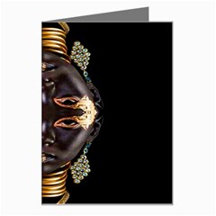 African Goddess Greeting Card by icarusismartdesigns