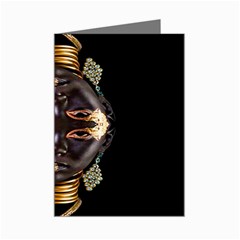 African Goddess Mini Greeting Card by icarusismartdesigns