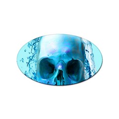 Skull In Water Sticker 100 Pack (oval) by icarusismartdesigns