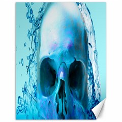 Skull In Water Canvas 12  X 16  (unframed) by icarusismartdesigns