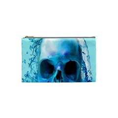 Skull In Water Cosmetic Bag (small) by icarusismartdesigns