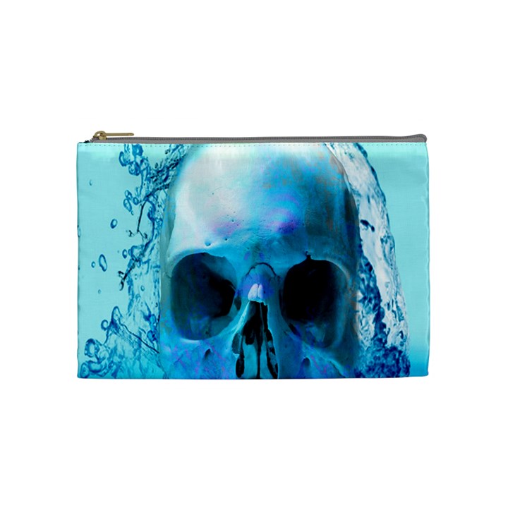 Skull In Water Cosmetic Bag (Medium)