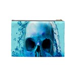 Skull In Water Cosmetic Bag (Medium) Back