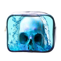 Skull In Water Mini Travel Toiletry Bag (one Side) by icarusismartdesigns