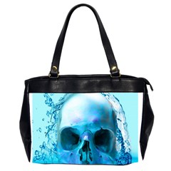 Skull In Water Oversize Office Handbag (two Sides) by icarusismartdesigns