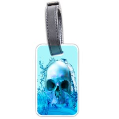 Skull In Water Luggage Tag (one Side) by icarusismartdesigns