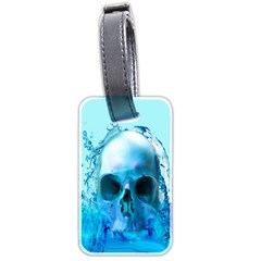 Skull In Water Luggage Tag (two Sides) by icarusismartdesigns