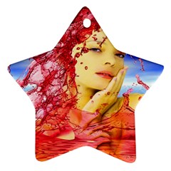 Tears Of Blood Star Ornament (two Sides) by icarusismartdesigns