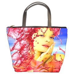 Tears Of Blood Bucket Handbag by icarusismartdesigns