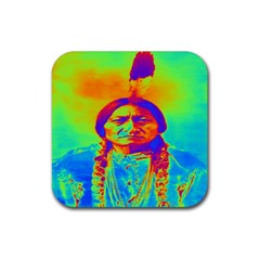 Sitting Bull Drink Coasters 4 Pack (square) by icarusismartdesigns