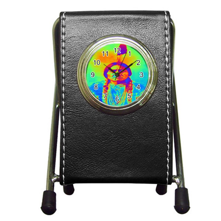 Sitting Bull Stationery Holder Clock