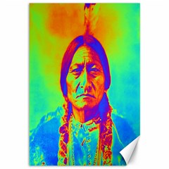 Sitting Bull Canvas 12  X 18  (unframed)